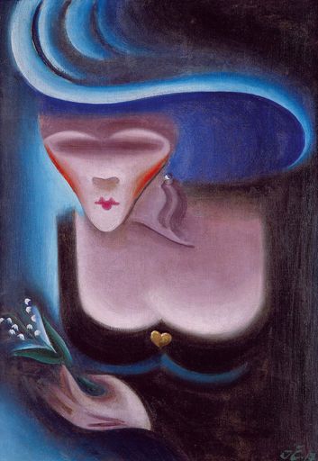 Josef Capek (1887-1945), Eine Prostituierte, 1917, Öl auf Leinwand, 60 x 43 cm, Kooperativa pojist'ovna, a.s., Vienna Insurance Group