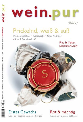 wein.pur präsentiert in seiner neuen Ausgabe einen spannenden Themenmix mit Verkostungen und Berichten aus Österreich, Deutschland, Italien und Spanien.