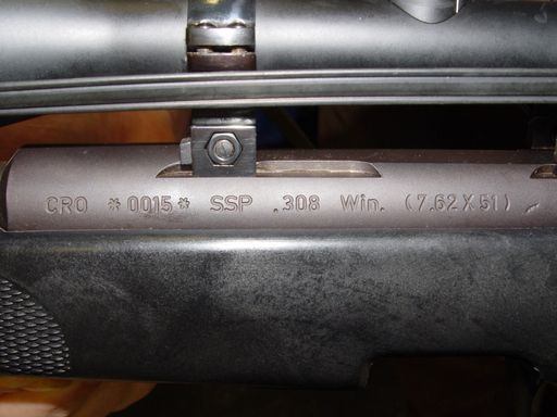  Nachbau SSG69 mit jugoslawischer Seriennummer
Hier fehlt das Steyr-Zeichen des Orignals