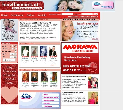 ) Fulminanter Start von herzflimmern.at beim Wiener Privatradiosender Radio Arabella. Single-Sendungen im Radio sind nichts Neues. In der deutschsprachigen Radioszene einzigartig ist jedoch eine medienübergreifende On-Air und On-Line-Singleplattform.