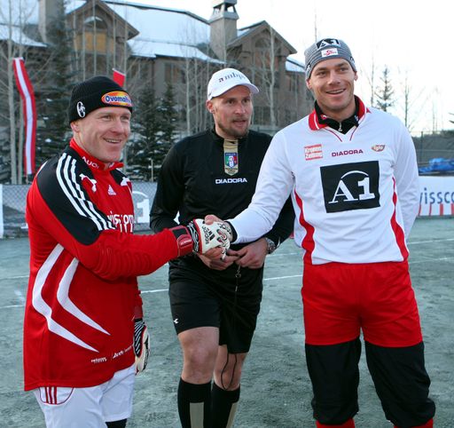 Vorschau Bild von Didier Cuche (AUI), Marco Buechel (LIE) und Michael Walchhofer (AUT).