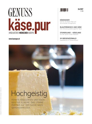 Cover zum neuen GENUSS.käse.pur 4/2007