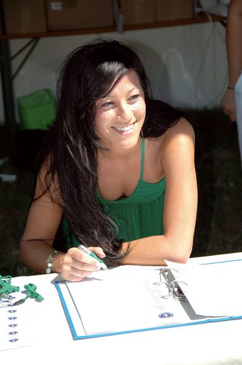 Vorschau Bild von Auch die Miss Burgenland, Sanja Corkovic, verewigte sich im Rekordbuch.