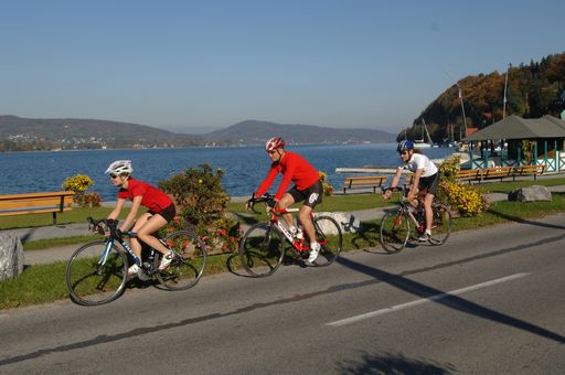 Am Wörthersee finden auch Rennradfahrer die optimalen Bedingungen