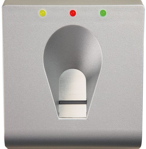 Vorschau Bild von BioKey Gate Fingerabdruckerkennungs-Einheit mit einem robusten thermischen Atmel-Zeilensensor und einer Fingerführung aus Edelstahl