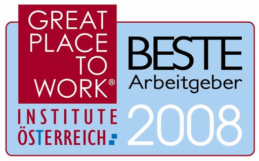 Vorschau Bild von Anlässlich eines Wettbewerbs des 'Great Place to Work Instituts' (www.greatplacetowork.at) konnten sich Österreichs Unternehmen mit einer Mitarbeiterzahl von mindestens 50 für eine Platzierung auf der Top-25-Liste qualifizieren. 'USG People' - eines der Top 4 Human Resources Management Unternehmen Europas - rangiert 2008 unter den '25 Besten Arbeitgebern in Österreich'.