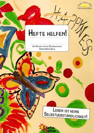 Vorschau Bild von Happyness - Kunstwerk der Patientin Julia schmückt im Schuljahr 2008/2009 Umschlagseite der neuen Schulhefte