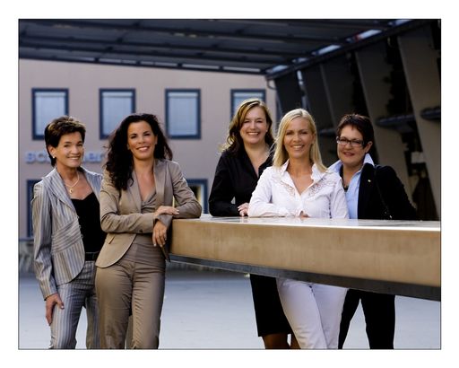  v.l.n.r.: Ingrid Schmerlaib (1. Vizepräsidentin); Mag. a Martina Mair (Präsidentin); Mag. a (FH) Gabriele Oberhauser (2. Vizepräsidentin); Mag. a Gabriela Kaslatter (Clubsekretärin); Priska Hell (Schatzmeisterin)