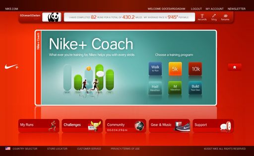 Vorschau Bild von Auf www.nikeplus.com, der weltweit größten Running-Community können Läufer ihre Trainingswerte einspielen, um als Teil der dynamischen Nike+ Online-Community die eigenen Fortschritte zu messen und sich mit anderen zu vergleichen. Die Verwendung dieses Bildes ist für redaktionelle Zwecke honorarfrei. Abdruck bitte unter Quellenangabe: "obs/Nike Deutschland GmbH"