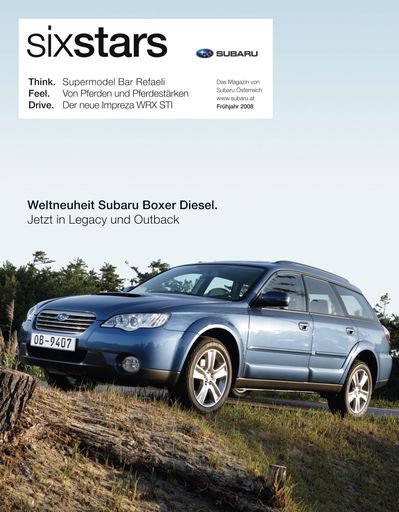 Kundenmagazin mit hervorragender Resonanz: sixstars von Subaru Österreich, produziert von Salzburger Werbeagentur Linie 3