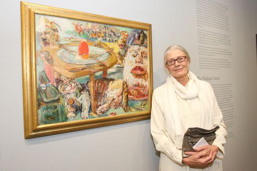 Vanessa Redgrave vor Oskar Kokoschka in der Albertina