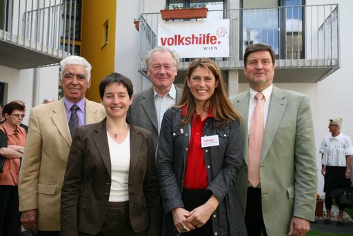 KR Ing. Karl Svoboda, Amtsf. Stadträtin Mag.a Sonja Wehsely, 1. Landtagspräsident Johann Hatzl, DSA Silvia Zechmeister und Bezirksvorsteher Manfred Wurm