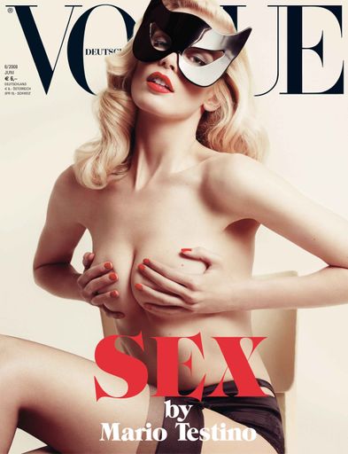  Fotograf Mario Testino als Co-Chefredakteur der Juni-Ausgabe der deutschen VOGUE -  das Thema: "Sex", Cover-Motiv Claudia Schiffer. Abdruck honorarfrei gestattet bei Quellenangabe VOGUE 6/08 und Fotograf Mario Testino.