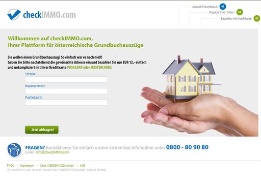 Vorschau Bild von Screenshot www.checkIMMO.com