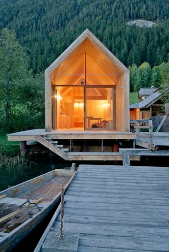 Badehütte am Weissensee, 2007; Architektur: Peter Jungmann