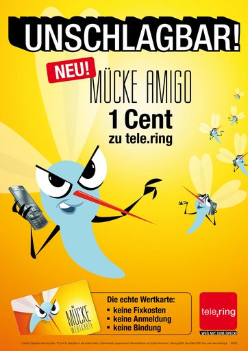 tele.ring Mücke Amigo - Jetzt nur 1 Cent zu tele.ring