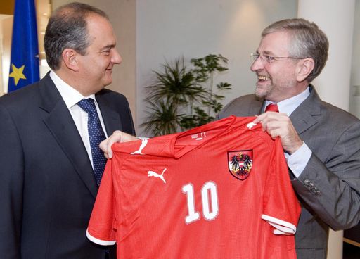 Vizekanzler Molterer trifft Griechenlands Ministerpräsident Karamanlis