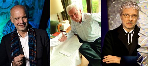Im Vorfeld der Vernissage findet zum Thema "WortSpielZeug" ein spannendes Gespräch zwischen Andreas Braun, Hans Magnus Enzensberger und André Heller (v.l.) statt, das am 19.Juni ab 18.30 Uhr live im Internet übertragen wird: http://www.swarovski.com/kristallwelten/streaming