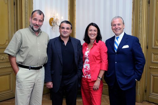 Rosam und Ecker beteiligen sich mit 26 % an Langthalers und Nohels brainbows - v.l.n.r.: Dietmar Ecker, Christian Nohel, Monika Langthaler, Wolfgang Rosam