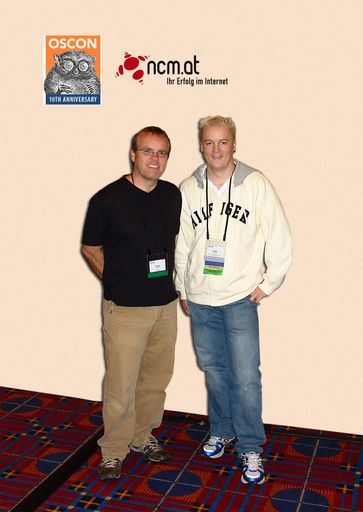 ncm.at sichert seinen technischen Vorsprung: ncm-Programmierer Gregor Streng (li.) und Denis Banovic (re.) als einzige Österreicher auf der führenden Programmierer-Konferenz in den USA.