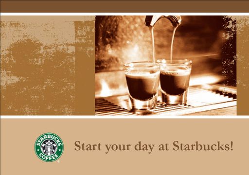 Einladung - Start your day at Starbucks