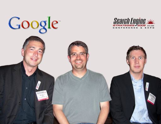 Vlnr: Michael Mrazek, Inhaber NCM.at Matt Cutts, seit 2000 Software Engineer bei Google (http://www.mattcutts.com/)   und Andreas Burgstaller, Projektleitung NCM.at.
