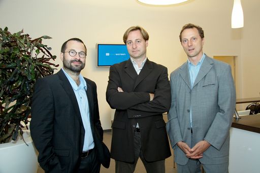  Im Bild v.l.n.r. Gerald Buchas (Geschäftsführer medscreen), Gergely Teglasy (Geschäftsführer medscreen) und Architekt DI. Thomas Abendroth