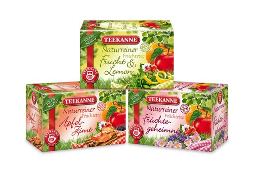 Die neuen naturreinen Früchtetees von TEEKANNE