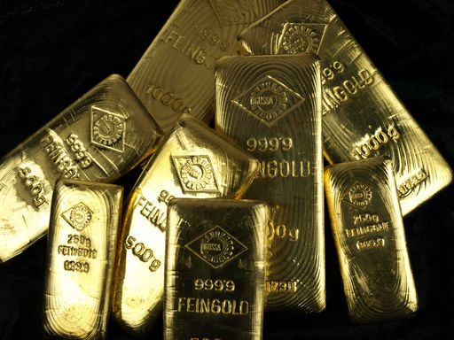 Goldbarren der Ögussa