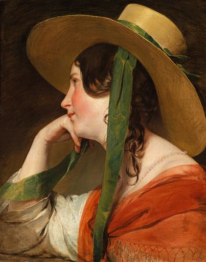 Friedrich von Amerling, Mädchen mit Strohhut, 1835, versteigert für 1,5 Mio Euro