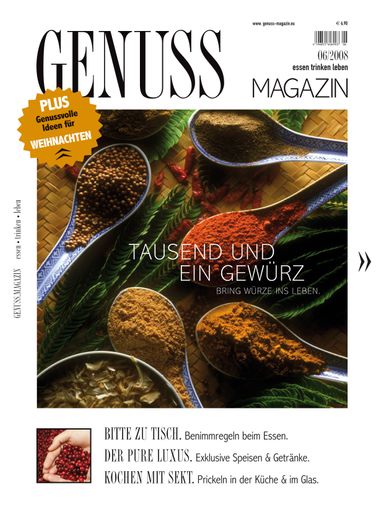 Tolle Ideen dazu liefert Ihnen das aktuelle GENUSS.MAGAZIN: GENUSS.kochen. Anregungen für das Weihnachtsmenü - Küsschen & Busserl. Über nostalgische Erinnerungen und klassische Weihnachtskekse - Nikolo macht (nicht nur) Kinder froh - Schokoladen-Nikoläuse im Test - Alle Jahre wieder. Unsere Vorschläge für tolle Weihnachtsgeschenke - Advent, Advent. Die schönsten österreichischen Adventmärkte