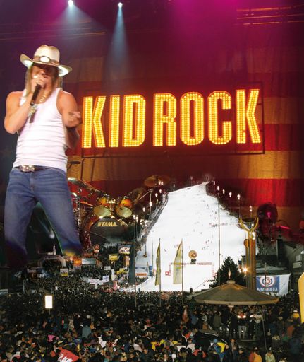 Kid Rock am 7. Dezember 2008 auf der Schladminger Planai. Abdruck honorarfrei.