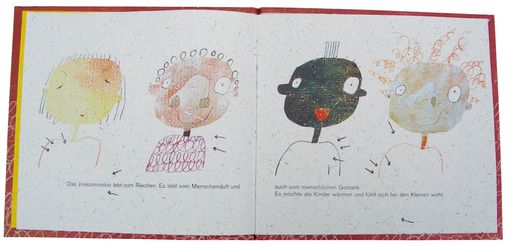Vorschau Bild von "das jooloomooloo" sprich: Tschulumulu. Bilderbuch aus  
Elefantendungpapier. Text: Doron Rabinovici, Illustration: Christina  
Gschwanter.