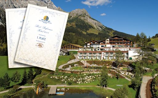  Best Performer des Jahres 2008 in der Gruppe der Best Wellness Hotels Austria: Hotel Übergossene Alm in Dienten am Hochkönig.