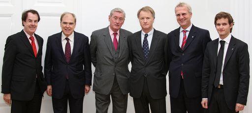  v.l.: KR Hans Roth, Prof. Dr. Helmut List, Dr. Hannes Androsch, KR Mag. Jochen-Pildner Steinburg, Dir. Dr. Owsin Kois, IS-GF Mag. Christoph Herzeg