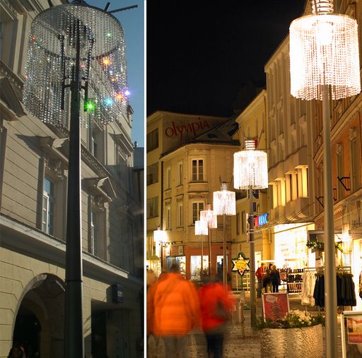 Wels setzt mit stromsparenden Mitteln glanzvolle Akzente im Advent