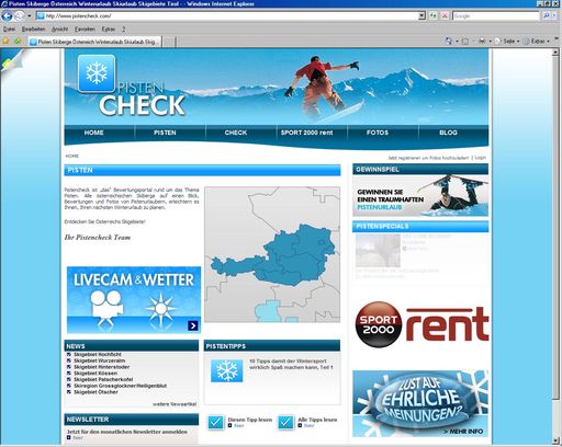 Das neue Winterportal hilft ab sofort bei der Suche nach dem ultimativen Wintervergnügen - www.pistencheck.com.