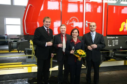 Herr Reinhard Wallner, Rail Cargo Austria, Herr und Frau Neumann, Stern Hafferl; Herr Dr. Helmut Forchtner, Siemens