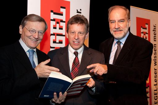 Im Bild v.l.n.r.: Dr. Wolfgang Schüssel (Bundeskanzler a.D., Abgeordneter zum Nationalrat und außenpolitischer Sprecher der ÖVP), Dr. Gerhard Spörl (Ressortleiter Außenpolitik, DER SPIEGEL) und Univ. Prof. Mag. Dr. Manfred Prisching (Soziologe, Universität Graz). 
Weitere Bilder abrufbar unter:
http://pressefotos.at/m.php?g=1&u=66&dir=200901&e=20090118_a&a=event