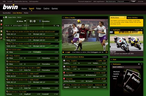 Neues Liefewetten Interface