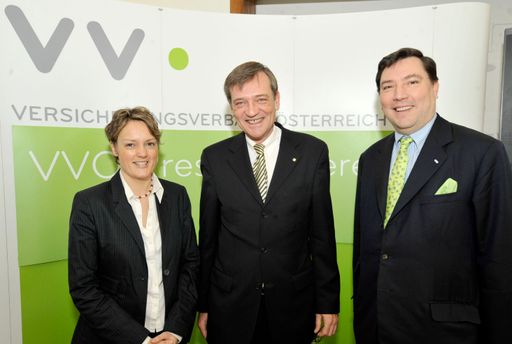  Beruf Versicherungsberater/in - eine Erfolgsgeschichte - VVO setzt Informations-Offensive für Beruf Versicherungsberater/in fort, v.l.n.r.: Dr. Katja Meier-Pesti (Senior Manager psychonomics), Dir. Dr. Louis Norman-Audenhove (Generalsekretär VVO, Vorstand Bildungsakademie Öst. Versicherungswirtschaft), GD Stv. Mag. Robert Lasshofer (Vorstandsmitglied Wiener Städtische Versicherung)