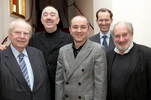 v.l.n.r.: Prof. KommR Franz Häussler, Dr. Georg Springer (Vizepräsident), Mag. Thomas Drozda (Präsident), Mag. Alexander Götz (Vizepräsident), Michael Schottenberg (Vizepräsident)