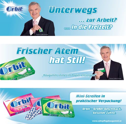 'Frischer Atem hat Stil'. Straßenbahn-Sujets mit Thomas Schäfer-Elmayer.
