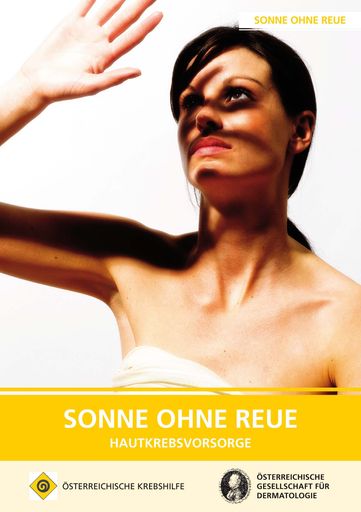Die Broschüre "Sonne ohne Reue" ist kostenlos bei der Krebshilfe erhältlich