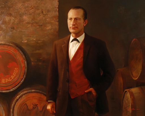 Der Visionär Don Facundo Bacardí (1814-1887): Don Facundo Bacardí - Gemälde von Jie Ruan, fotografiert von Alex Gort, Leihgabe von Facundo L. Bacardí, circa 2006.