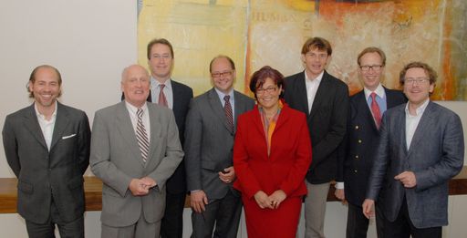 Tourism & Hospitality Industry Advisory Board of MODUL University Vienna. Im Bild v.l.n.r.:  Karim Jalloul, Helmut Zolles, Christopher Hartley, Karl Wöber, Dagmar Lund-Durlacher, Andreas Gebauer, Christophe Bergen, Michael Widmann.