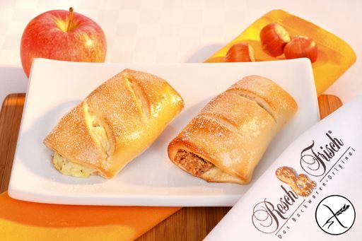  Süßes Duo - mit Apfel-Vanille- und Nuss-Marille-Füllung