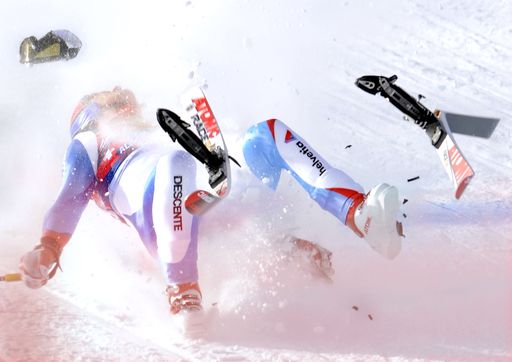 Gesamtsieger Objektiv 09 sowie Siegerbild der Kategorie Sport: Sturz von Daniel Albrecht in Kitzbühel von Robert Jäger - HONORARFREIER ABDRUCK NUR IM ZUSAMMENHANG MIT DER BERICHTERSTATTUNG UEBER DEN "OBJEKTIV 2009"!!