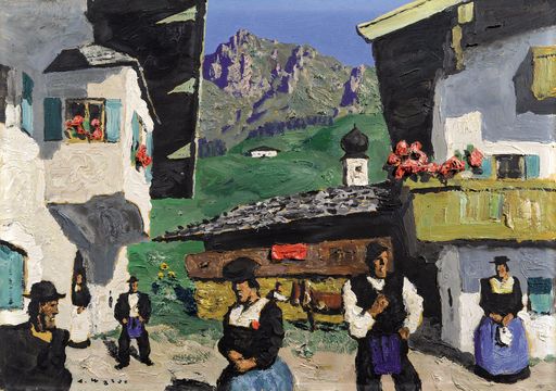Vorschau Bild von Alfons Walde 1891- 1958; Tiroler Dorf - Öl auf Karton; Euro 90.000 - 130.000