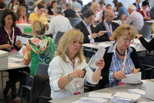 Arbeiterkammer Wahl Wien 2009 - Stimmauszählung
